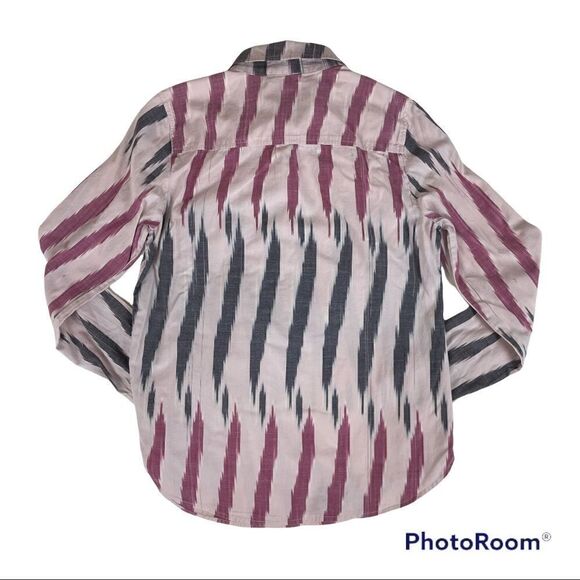 J. Crew Pink Ikat Popover Shirt, size 6- GUC - Picture 3 of 6
